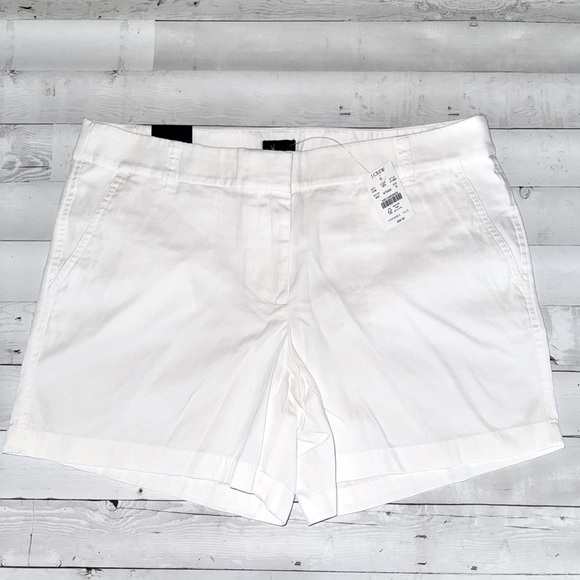 JCrew Factory Women’s 5” short, size 12 white - Picture 1 of 4